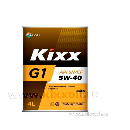 Масло моторное Kixx G1 SN 5W-40 /4л мет. L531344TE1 KIXX – фото